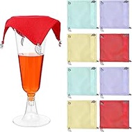 YBEATY 8 PCS Wine Glass Covers to Keep Bugs Out Multicolor Wine Glass Cover Set Weighted Outdoor Win