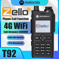 Motorola Zello Walkie Talkie T92 4G WIFI | 5000mAh Battery 5000KM Long Range IP54 Waterproof interco