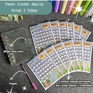 1 Year Envelope Savings Binder Package January – December