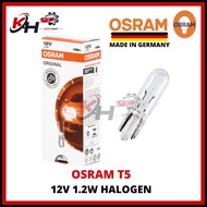 Osram 100% Original GERMANY T5 HALOGEN BULB 2721 1.2W DASHBOARD METER PANEL BULB LAMPU MENTOL KERETA