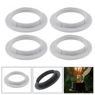 4pcs E26/E27 Lamp Shade Collar Rings Threaded Candelabra Base Retainer Lock Socket Replacement