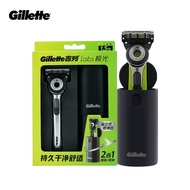 [Gift Set] Gillette Labs Razor with Stand - 1 Handle + 1 Blade, Magnetic Stand, 5 Blades