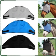 [Fenteer1efMY] Horse Fly  without Ears Sun Protection Equine Breathable Mesh Eye  Outdoor Fly  Face 