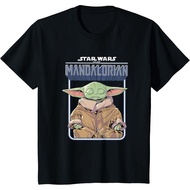 Druuutykids Kids and Adults 24s Star Wars The Mandalorian Grogu Zen Meditation Moment T-Shirt