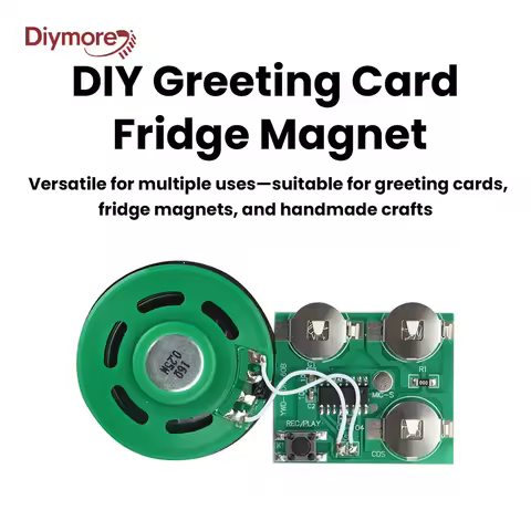 60 Second Recording Playback Board Music Module Greeting Card Refrigerator Sticker DIY With Battery 