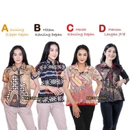 Blouse Batik Larissa - Atasan Batik Wanita - Blouse Modern - Batik