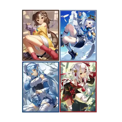 67X92Mm 60Pcs/set Diy Self Made Hololive Nakiri Ayame Card Sleeves Ws Opcg Ptcg Yukihana Lamy Card P