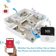 Wireless WiFi Elderly Caregiver Pager SOS Call Button Emergency SOS Medical Alert System for Seniors