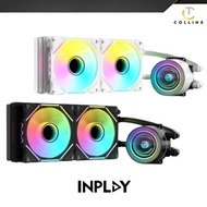 Seaview ☍ Inplay 240 AIO - Dual Fan RGB CPU Cooler Black White Water Coog System Wind Pressure