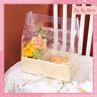 [24*16,5*28cm]Mica box with 2 compartments for flowers, birthday cakes, lovely cream cakes Hy Hy Sto