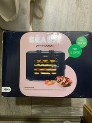 BEABA 芘亞芭 食物乾燥機 Dry 'n' Snack 4層不銹鋼對流式食物風乾機乾果機 乾果機 (適合乾果, 蔬菜, 寵物零食 - 鱈魚條、牛肋條、雞肉片、雞腎 ) 免轉換托盤 2 Rotating Buttons Control 4-Tray Convection Airflow Stainless Steel Food Dehydrator