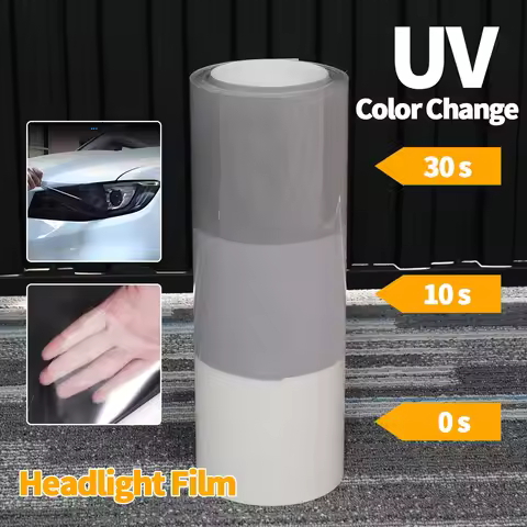 Automotive TPU Headlight Film Protection Film Repair Scratches Photochromic Modification Film for Ca