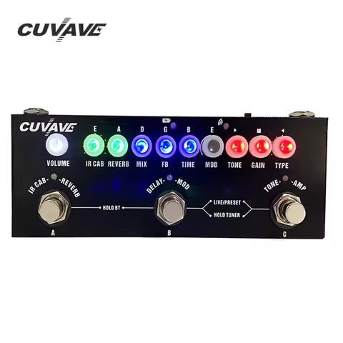 CUBE BABY Multifunctional Guitar Effect Pedal Processsor 8IR Cabinets Simulation Chorus Guitar Effec