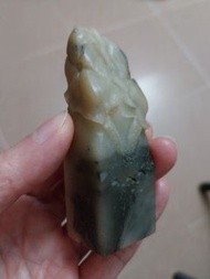 (舊藏廉讓) 壽山石 寿山水墨意 凍石 古董印章 (7x 2.5 x 2)  另有其他翡翠 紫砂 A玉鐲 蛋面金戒 田黃黃石 端硯 Olay面霜等特價發售