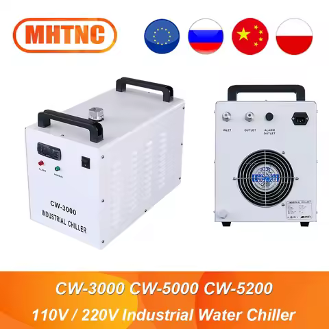 CW-3000 CW-5000 CW-5200 for 110V 220V Laser Cutting Machine CO2 Laser Tube Cooling CNC Spindle Laser