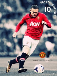 โปสเตอร์นักฟุตบอล Wayne Rooney Manu รับทำ โปสเตอร์ติดผนัง ของแต่งบ้าน แต่งห้องนอน 77poster