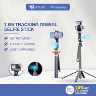 ATLAS Q515TK Auto Tracking Phone Holder Auto Face Tracking Tripod 360 Rotation Tracking Cameraman Ro