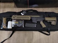 二手寄賣 近全新 CYMA M4 12吋 沙色 運動版 電動槍 1槍1匣 含電池/充電器/槍袋/槍背帶/BB彈