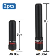 ABBREE AR-806+ Dual Band Mini Antenna SMA-Female VHF UHF 10W High Gain For Baofeng UV-5R BF-888S UV-