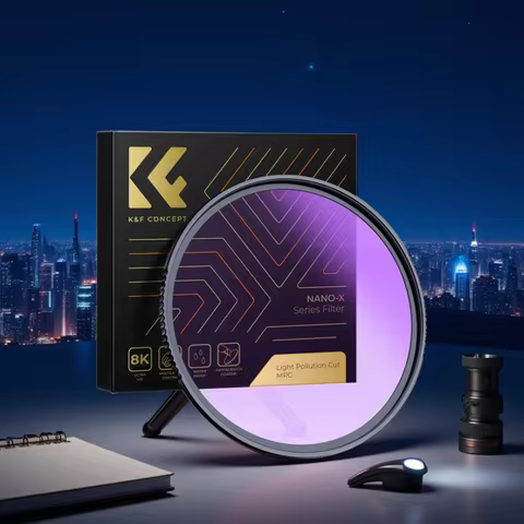 K&F CONCEPT 52mm-82mm Clear-Natural Night Filter Light Pollution Reduction Filters for Night Sky Sta
