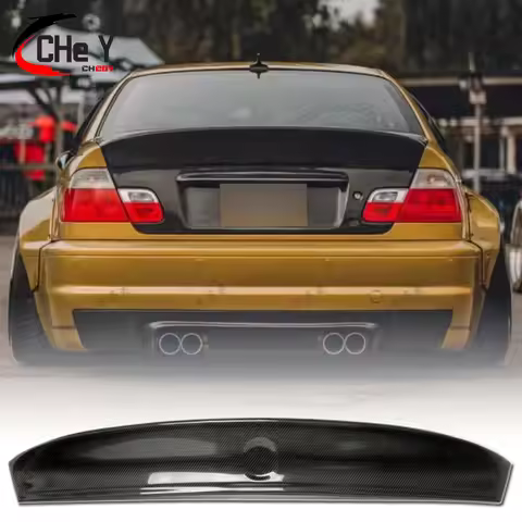 For BMW 3 -Series E46 Sedan 4Doors Real Carbon Fiber Trunk Tuning Spoiler Lip M3 E46 Accessories CLS
