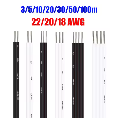 2 3 4 Pin 12V Electrical Wire 18 20 22 Gauge Flexible LED Extension Cable For 3528 5050 WS2811 WS281