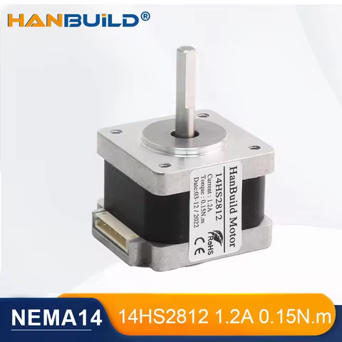 High-Quality Nema 14 Stepper Motor 35X28mm 1.2A 0.15N.m 14HS2812 for CNC milling machine Stepper Mot