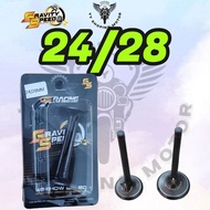 GS RACING VALVE HONDA EX5 DREAM HIGH POWER MOTOR RACING VALVE SET 23/27 24/28 HIGH QUALITY VALVE BES