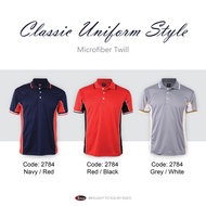 -2784- Enzo Microfiber Cut & Sew Collar T-Shirt