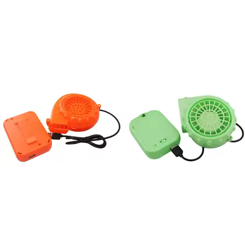 Electric Mini Fan Blower 6V Air Blower Low Noise Inflatable Costume Blower Fan With Battery Case for