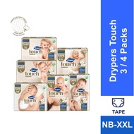 Drypers Touch Jumbo Pack - NB/S/M/L/XL/XXL (3/4 Pack)