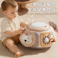 Baby hand drum, multi-sided drum, baby educational toy, children's early education hexagonal toy0-3Y