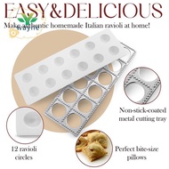 Ravioli Maker Press Mold Potsticker Meat Dumpling Maker , Ravioli Stamp Pasta Making Kit Pasta Makin