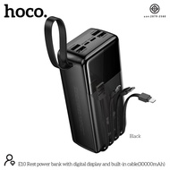 แบตสำรอง HOCO E10 Power Bank With Cables 4in1 30000mAh มีสายชาร์จในตัว หน้าจอ LED รับประกัน 1 ปี