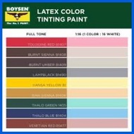 ☌ ◲ ♝ Boysen LATEX COLORS 1 Liter (9 Colors)