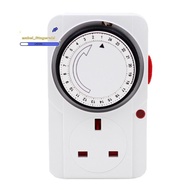 24-Hour Segmented Timer Switch-Energy-Saving Plug Timer Socket Kit-with Programmable Time Controller