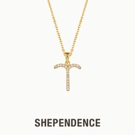 SHEPENDENCE Zodiac Aries Crystal Gold Charm Necklace