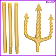 Trident Halloween Costumes for Boys Cosplay Devil Fork Accessories Demon Decor Prop Work Staff Wands