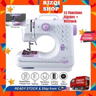 Portable Sewing Machine 505 Pro 505A Mesin Jahit Pro dan Board Mudah Alih Upgraded 12 Sewing Options