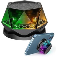 EGKimBa Magnetic Diamond Bluetooth Speaker, Small Wireless Speaker with Multi RGB Color Light Show, 