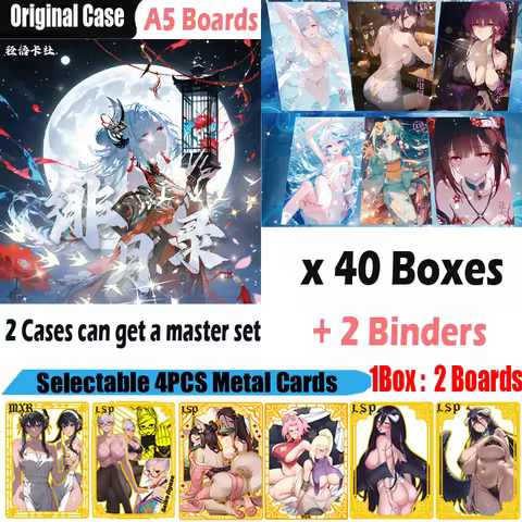 New A5 Size Goddess Board " Scarlet Moon " Waifu Collection Card Hobby Genshin CCG Card Shenhe Douji