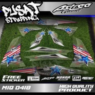 Stripping Sticker JUPITER ZI Latest ARAI UAS Design