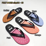 F2277A10S LUOFU ORIGINAL jelly soft rubber flip flops for women imported