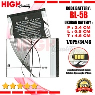 Baterai Battery HighQuality NOKIA CROSS BL-5B BL5B For Type Hp Cina & NOKIA Jadul 3220 3230 6070