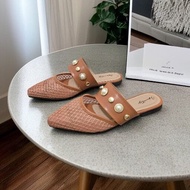 Flat Sandal Infinity Rebecca Std-80 / Flat Shoes Mules Wanita Brukat Kekinian