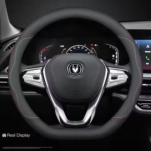 Leather Car Steering Wheel Cover Suitable for Changan PLUS Cs35 Cs55 Cs85 Cs95 CS35PLUS CS15 Eado V3