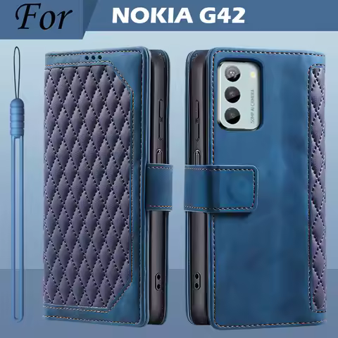 For NOKIA G42 Case Flip Leather Wallet Book Stand Card Holder Luxury Case For NOKIA G42 5G Phone cas