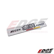 Emblem - MUGEN POWER - Aluminum - 2.5x14cm // honda mugen type r rr adhesive sticker name