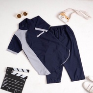 koko kurta anak laki laki terbaru motif pariasi dada pinggir setelan anak baju usia 1-10 tahun