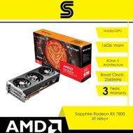 SAPPHIRE Nitro+ AMD Radeon 7800XT 16GB DDR6 Graphic Card
